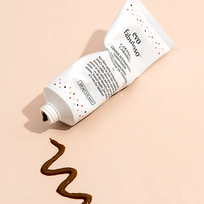 Evo Fabuloso Caramel Colour Boosting Treatment/ colour intensifying conditioner/ colour depositing conditioner 220ml tube