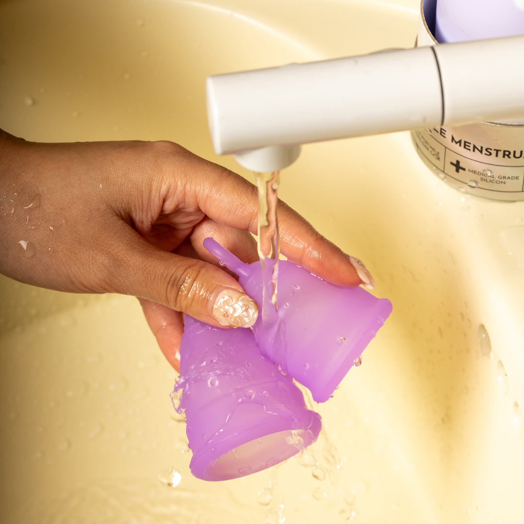 Enya Reusable Menstrual Cup (2 Cups & Cleaning Case Set)