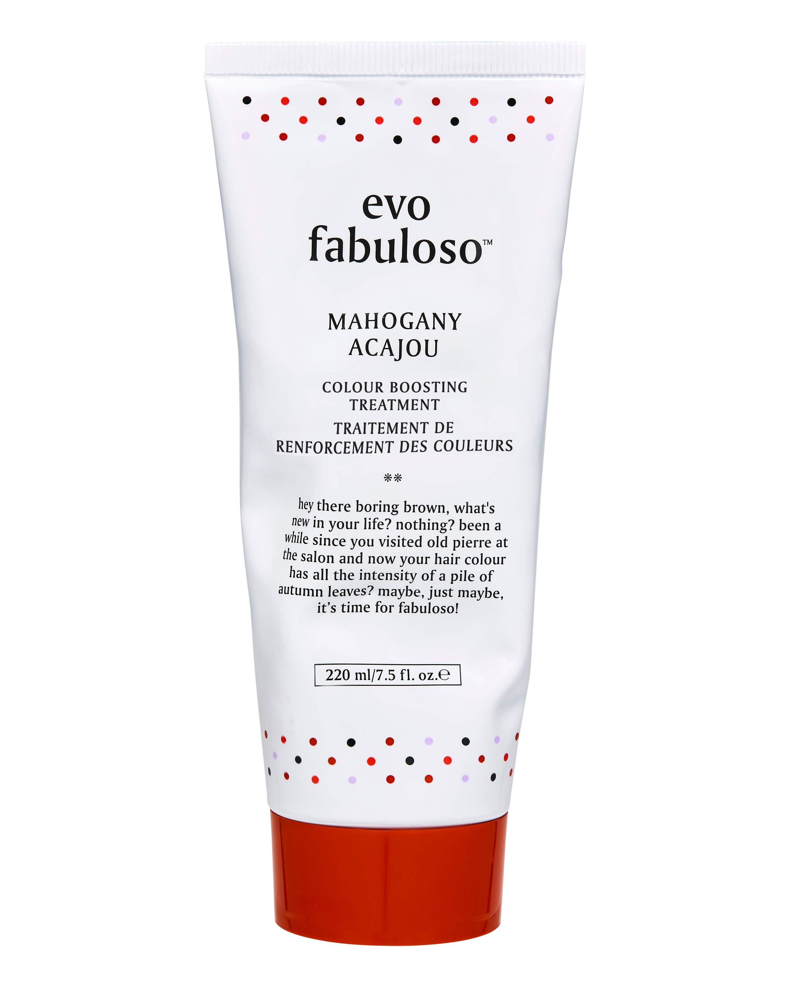 Evo Fabuloso mahogany colour boosting treatment/ colour intensifying conditioner/ colour depositing conditioner 220ml