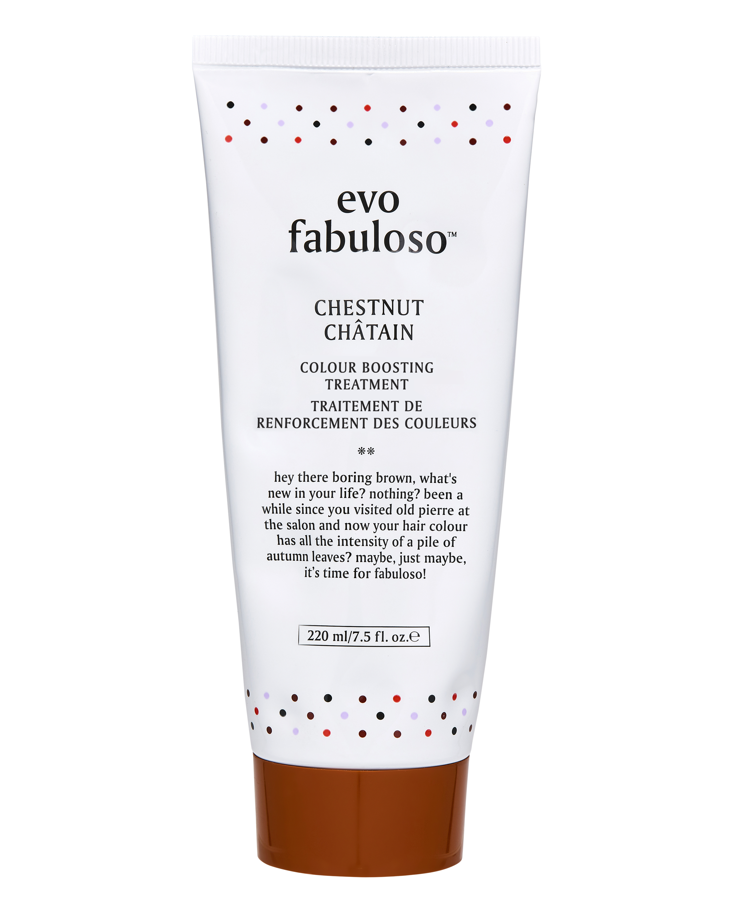 Evo Fabuloso chestnut colour boosting treatment/ colour intensifying conditioner/ colour depositing conditioner 220ml