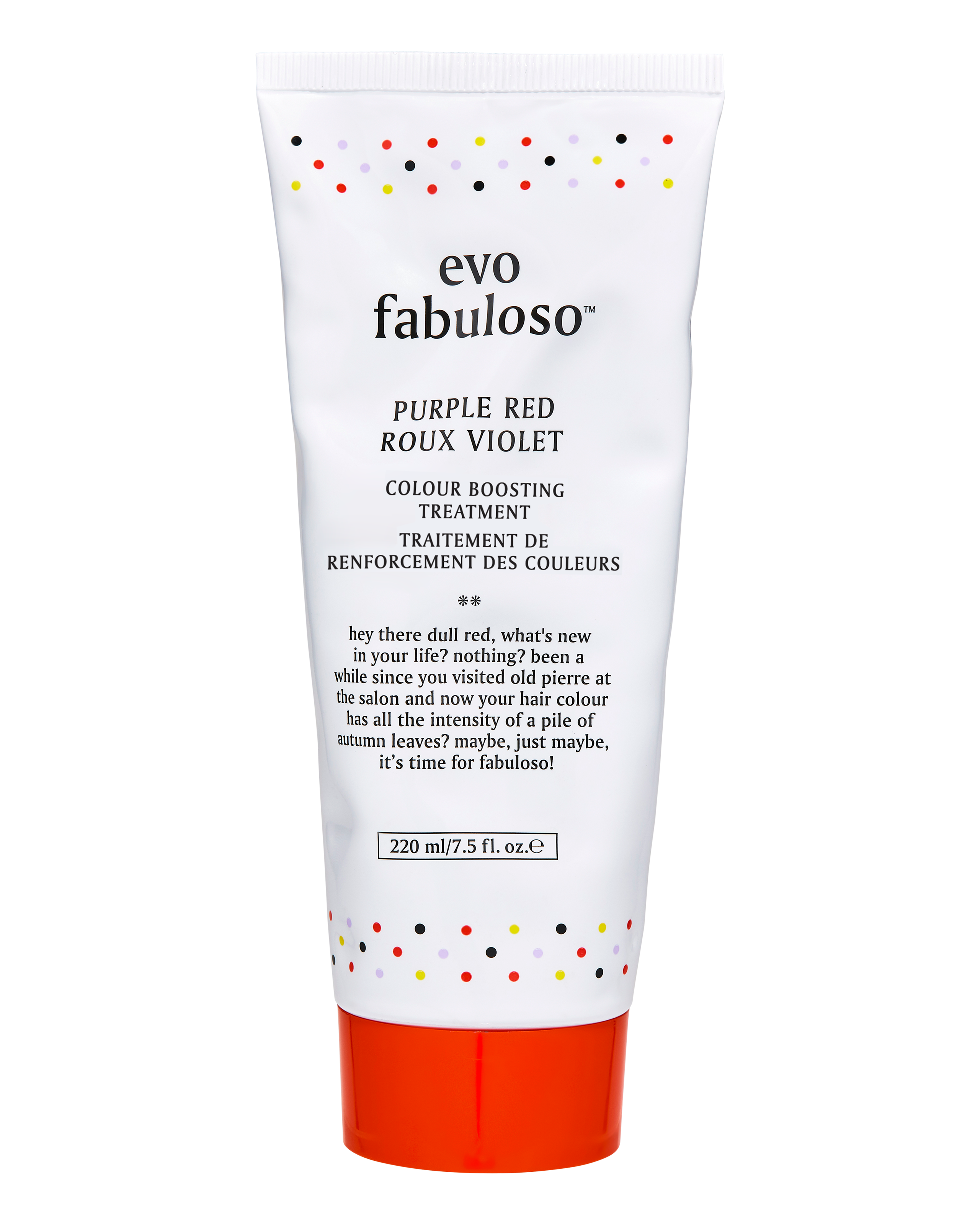 Evo Fabuloso purple red colour boosting treatment/ colour intensifying conditioner/ colour depositing conditioner 220ml