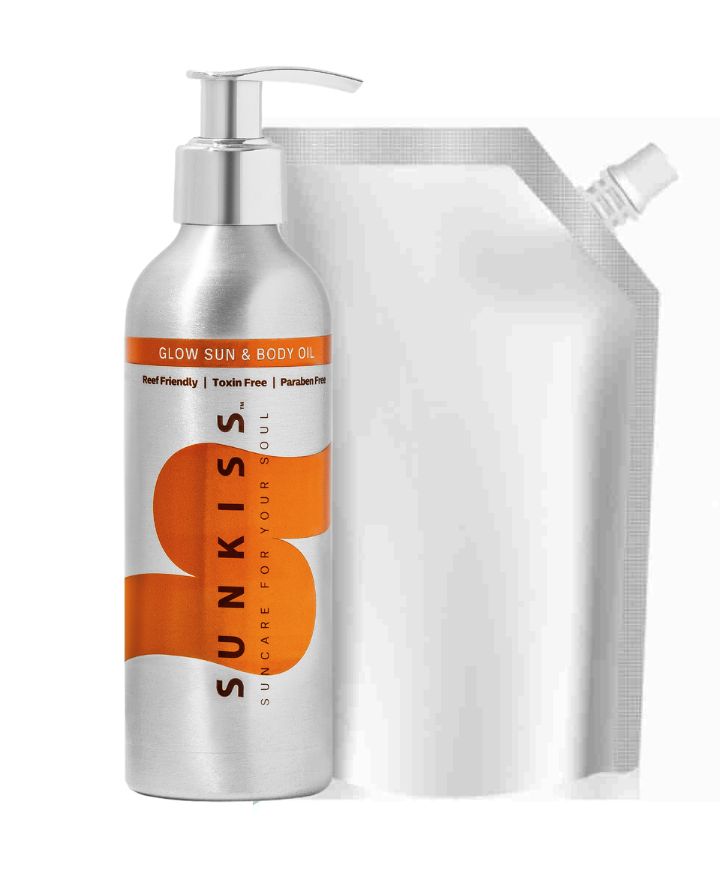 SunKiss Sustainable Suncare Refills- GLOW Sun & Body Oil